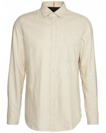 Mens Relegant Open White Regular Fit Flannel Shirt