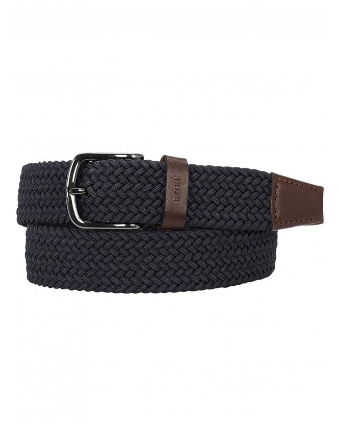 BOSS Mens Sash-Wn Belt Navy