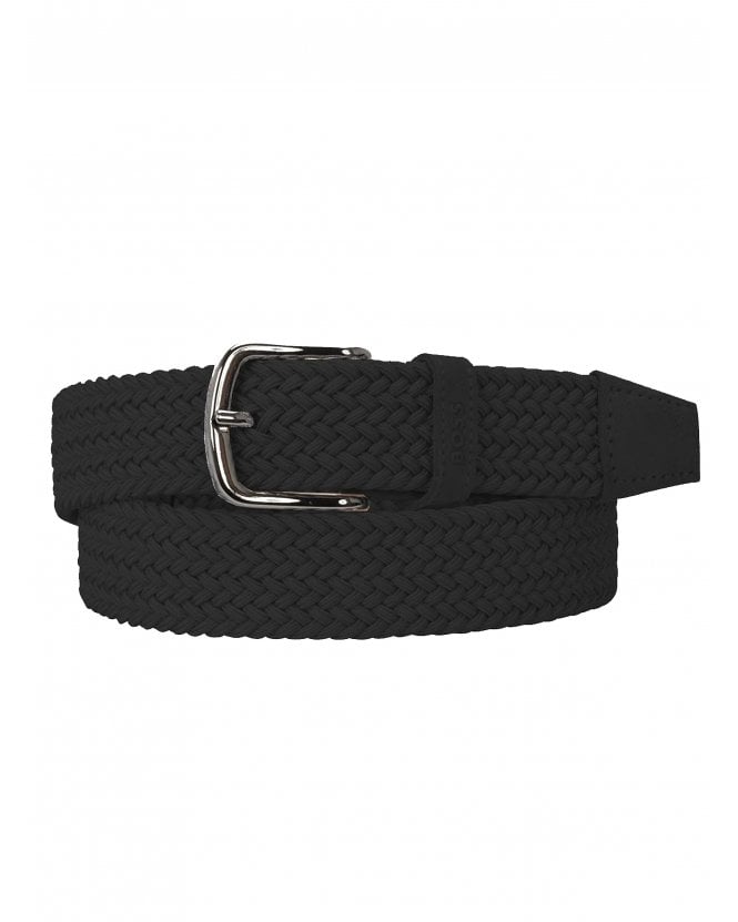 BOSS Mens Sash-Wne Woven Belt Black