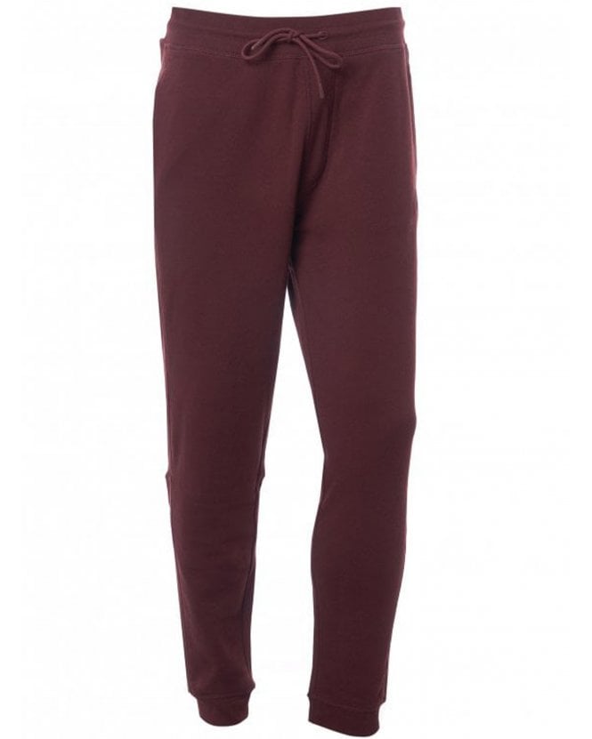 BOSS Mens Sestart Cotton Terry Sweatpants Dark Red
