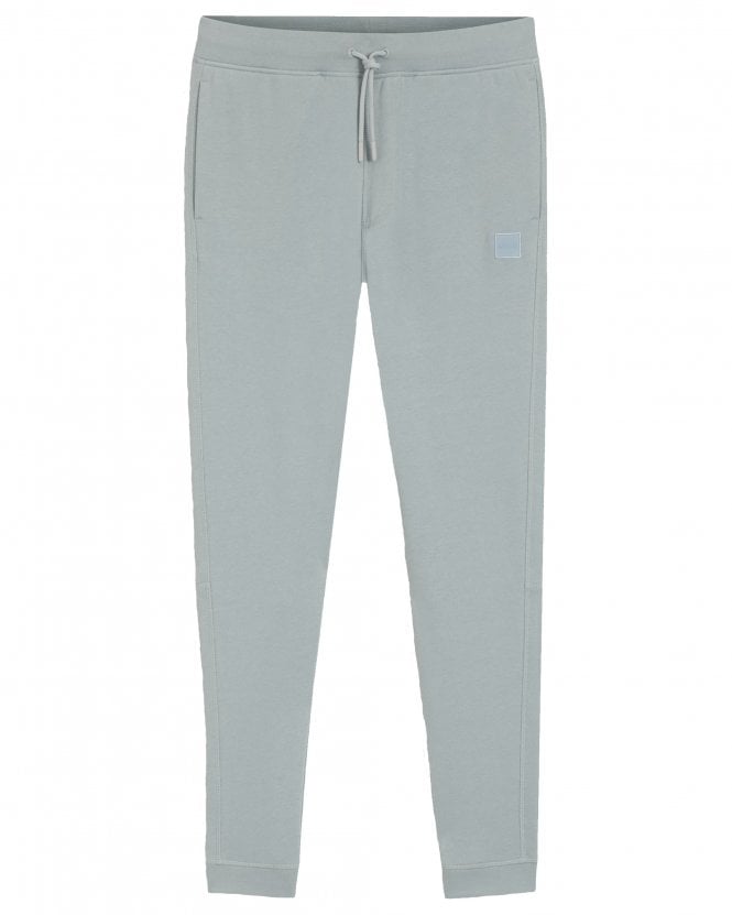 BOSS Mens Sestart Cotton Terry Tracksuit Bottoms - Light Grey