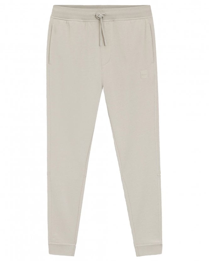 BOSS Mens Sestart Cuffed Tracksuit Bottoms - Light Grey