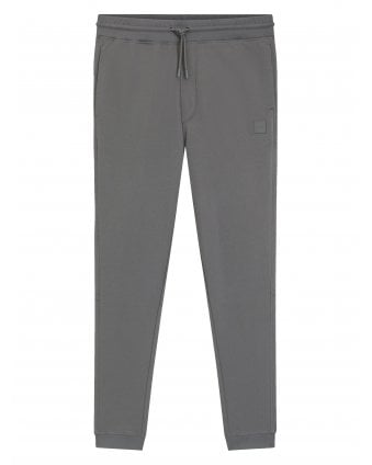 Mens SeStart Terry Patch Logo Tracksuit Sweatpants Open Grey