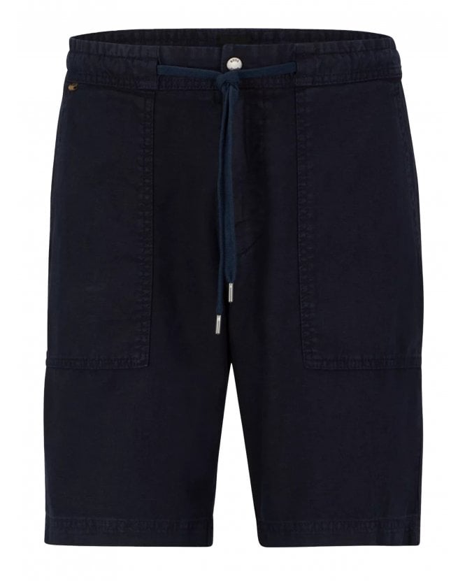 BOSS Mens Sisla Shorts Navy