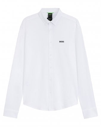 Mens ST_Motion L Wrinkle-resistant Shirt - White