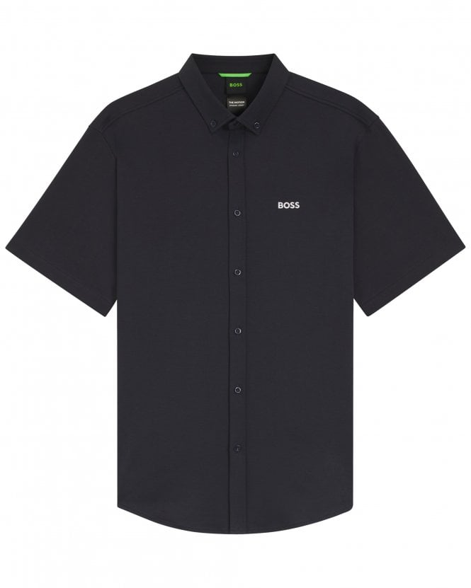 BOSS Mens ST_Motion S Short Sleeve Jersey Shirt - Dark Blue