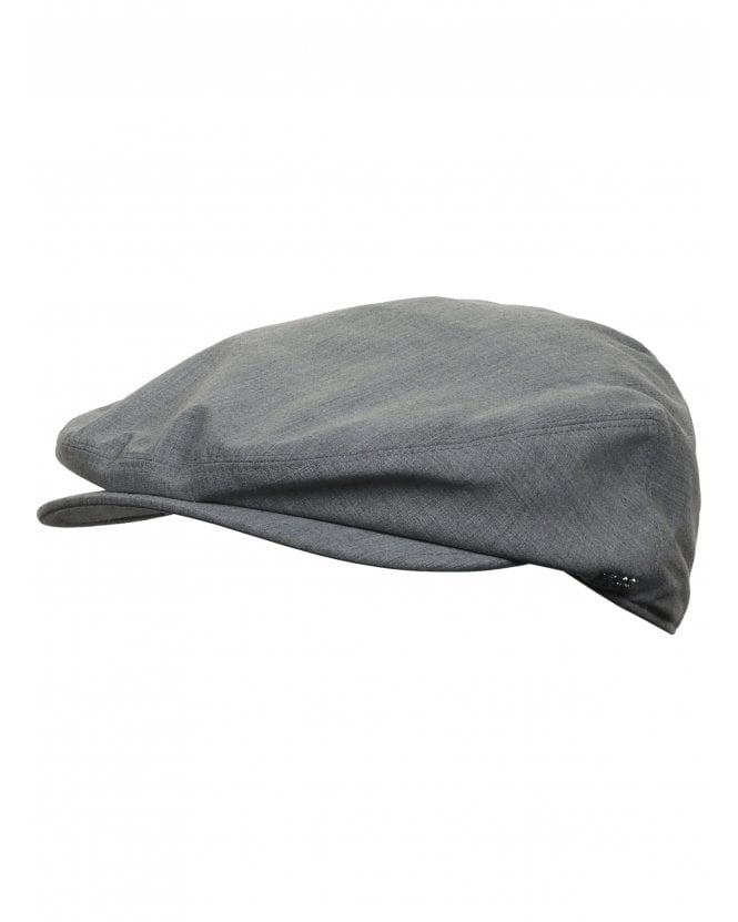 BOSS Mens Steffan Flat Cap Medium Grey