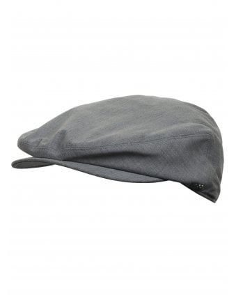 Mens Steffan Flat Cap Medium Grey