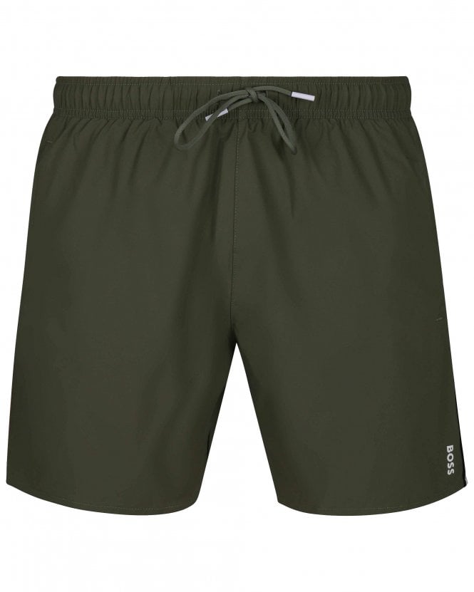 BOSS Mens Style Iconic Swim Shorts - Open Green