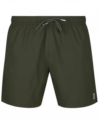 Mens Style Iconic Swim Shorts - Open Green
