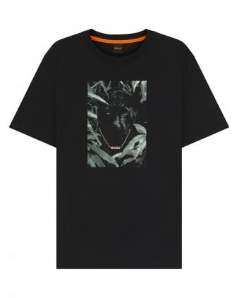 Mens Style TE_Animali Graphic Print T-Shirt Black