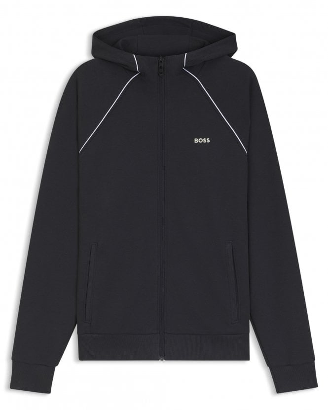 BOSS Mens SW_Join Saggy Zip-up Hoodie - Dark Blue