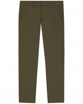 Mens T_Commuter-Slim Water Repellent Slim Fit Stretch Trousers - Dark Green