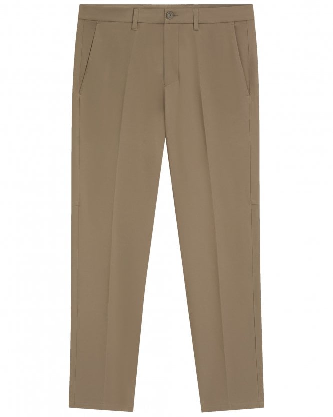BOSS  Mens T_Commuter-Slim Water-Repellent Trousers - Light Green (Olive)