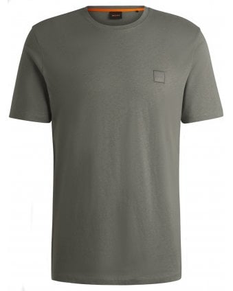 Mens Tales Logo Patch T-Shirt Grey