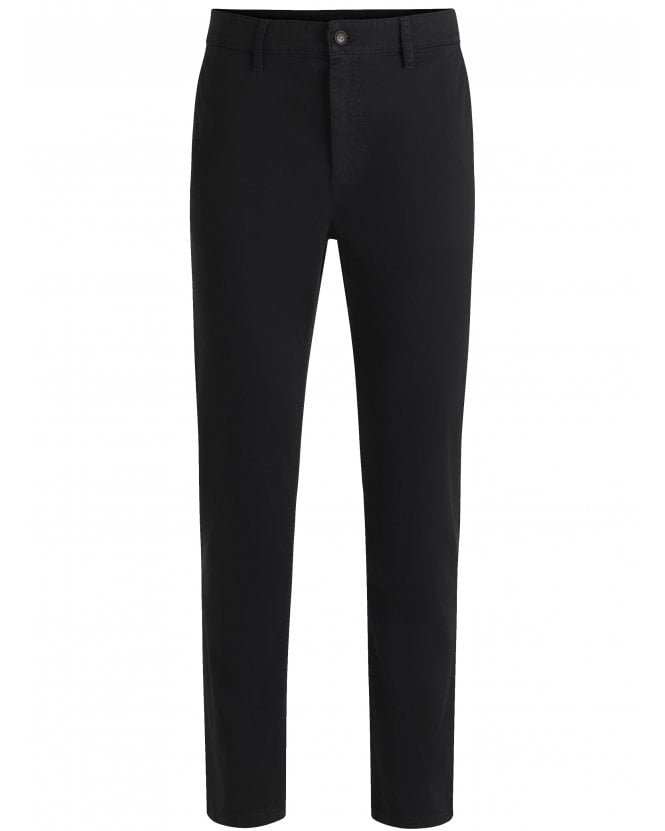 BOSS Mens Tapered Chino Trousers Black