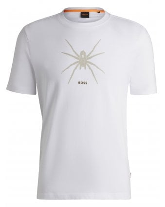 Mens TE_Spiderbat Seasonal Print T-Shirt White