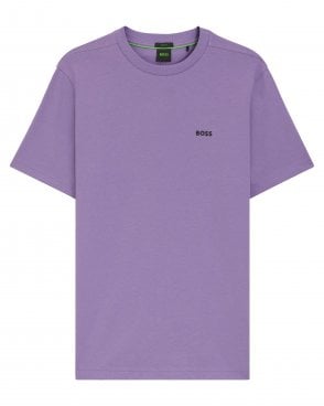 Mens BOSS Beige Inner Monogram Cotton Blend T-Shirt | Repertoire 