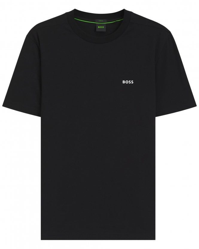 BOSS Mens Tee Stretch-Cotton T-Shirt - Black