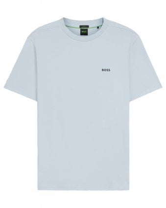 Mens Tee Stretch-Cotton T-Shirt - Light Blue