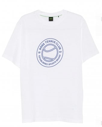 Mens TS_Join Tennis Artwork T-Shirt - White