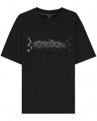 Mens TS_PS Icons70 Car Regular Fit Porsche T-Shirt - Black