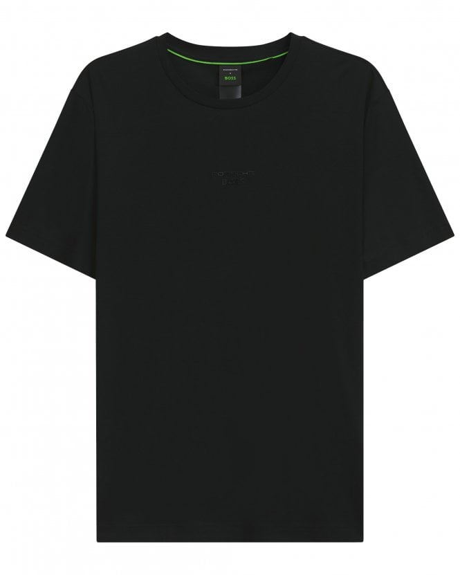 BOSS Mens TS_PS Icons70 Grx Regular Fit Porsche T-Shirt - Black