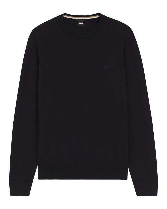 BOSS Mens Upacas-L Sweatshirt Jumper - Dark Blue