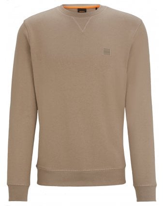 Mens Westart Terry Sweatshirt Light Brown