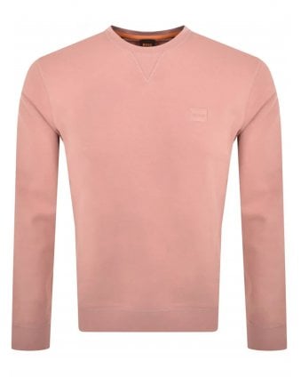 Mens Westart Terry Sweatshirt Open Pink
