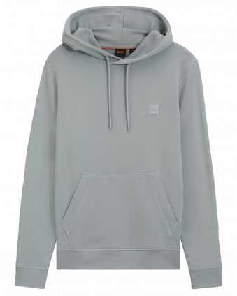 Mens Wetalk Logo Patch Hoodie - Light Grey 