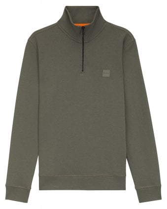Mens Zetrust Terry Quarter-Zip Sweatshirt - Dark Grey