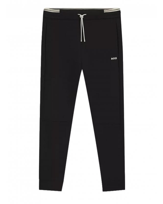BOSS Style Zone Striped Trims Tracksuit Bottoms Black