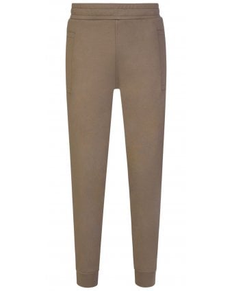 Mens Modal Blend Jersey Fleece Sweatpants, Beige Joggers