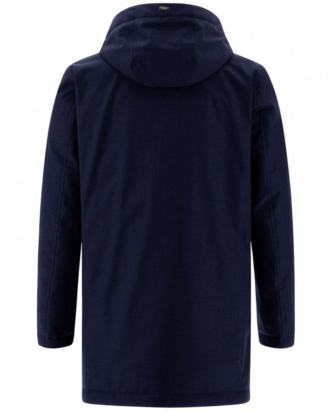 Herno Mens New Business Regular Fit Ultralight Jacket - Navy Blue