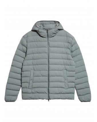 Resort Light Stretch Packable Hooded Jacket Blue/Grey