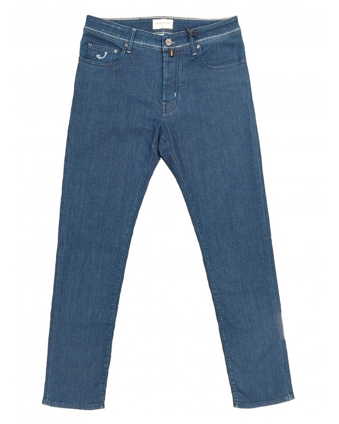 Jacob Cohen Bard Pony Patch Slim Jeans Dark Blue