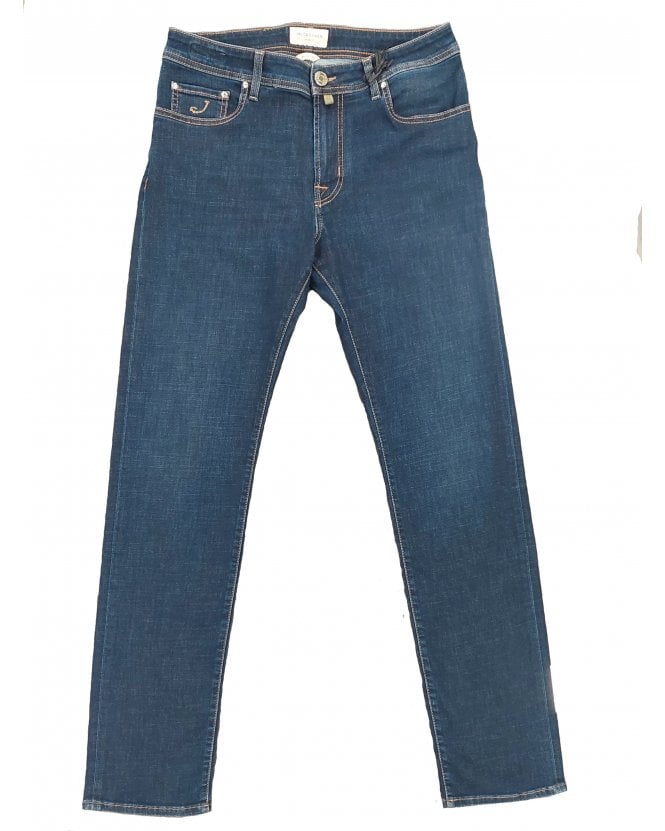 Jacob Cohen Bard Pony Patch Slim Jeans Medium Blue