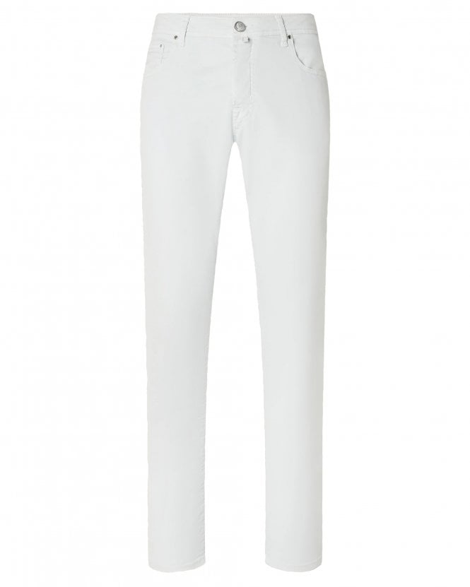 Jacob Cohen Mens Bard Slim-Fit Stretch Twill Chino Trousers - Pale Blue