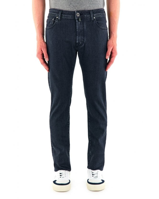 Jacob Cohen Mens Bard Slim Pony Badge Jean Slate Grey