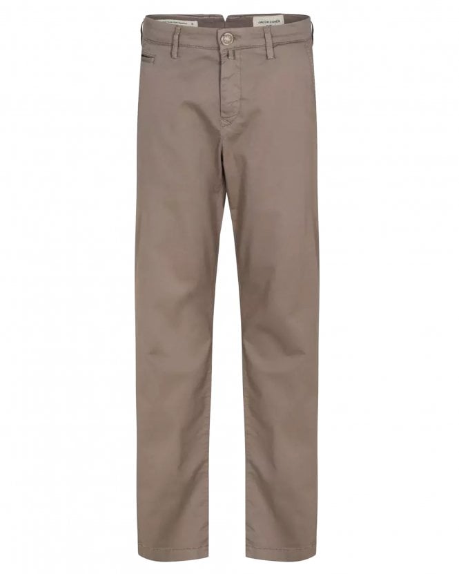 Jacob Cohen Mens Bobby Slim-Fit Stretch Chino Trousers - Dark Grey
