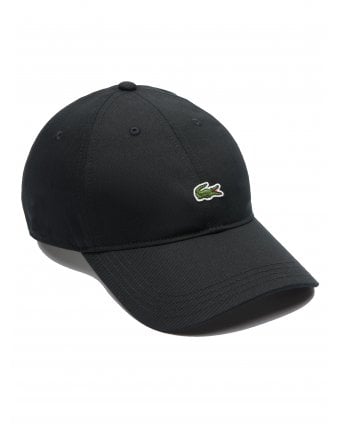Mens Crocodile Logo Cap Black