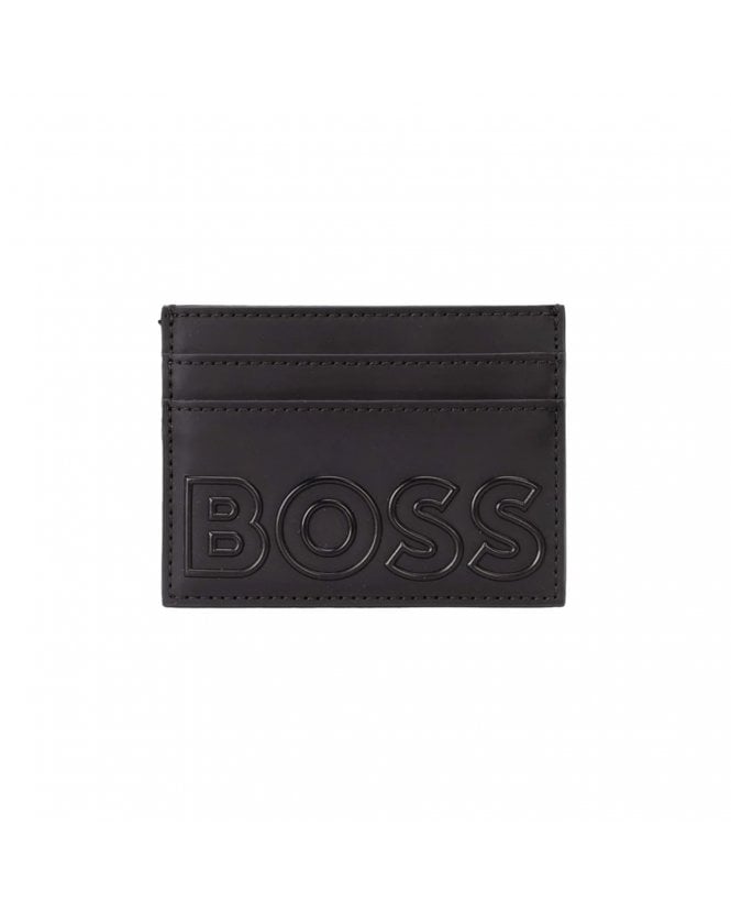 BOSS Mens Goodwin Black Emed Logo Cardholder 