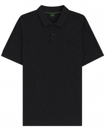 Mens PL_PS Spirit70 Jacq Porsche X BOSS Polo Shirt - Black