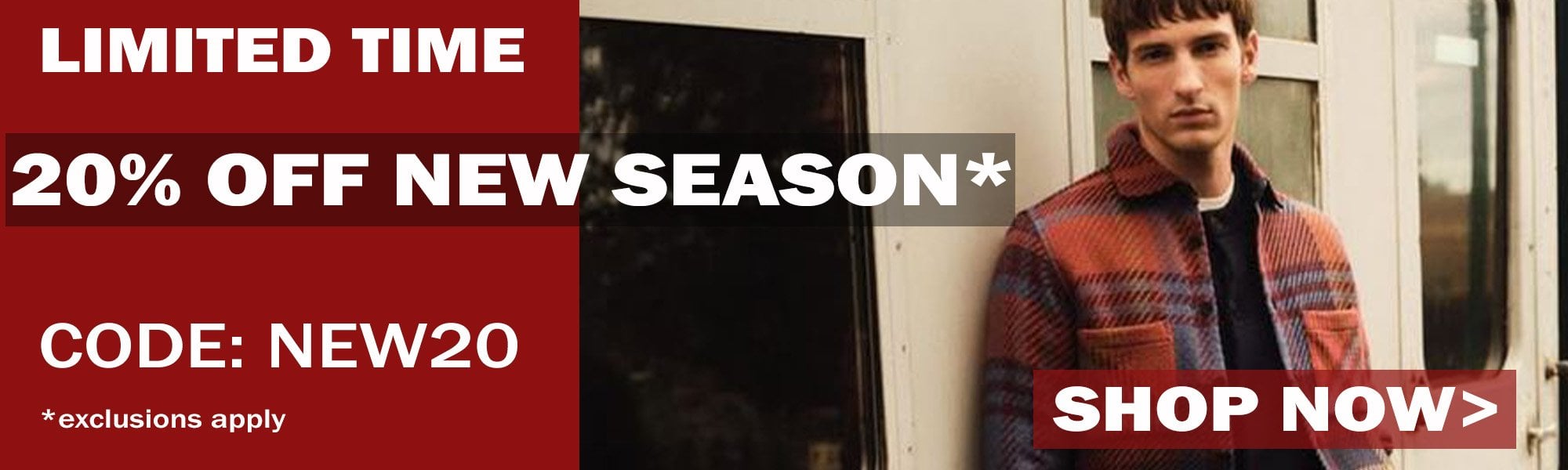 20% off selected new season designer collections with code NEWIN20 at Repertoire