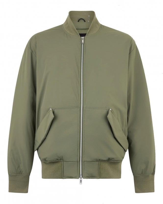 Moose Knuckles Mens Brixton Down Bomber Jacket - Artichoke (Green)