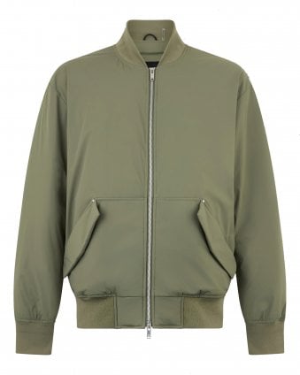 Mens Brixton Down Bomber Jacket - Artichoke (Green)