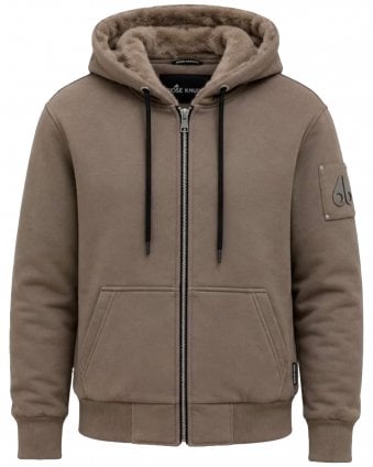 Mens Classic Bunny Regular Fit Heavyweight Zip Hoodie - Beige (Ashen)