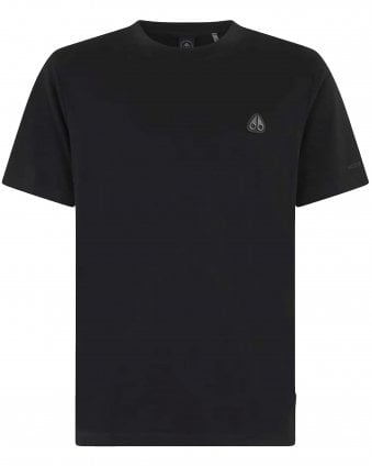 Mens Crescent Regular Fit T-Shirt - Black