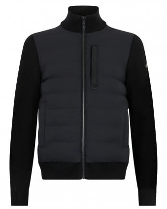 Mens Kamet Hybrid Zip Jacket -Black